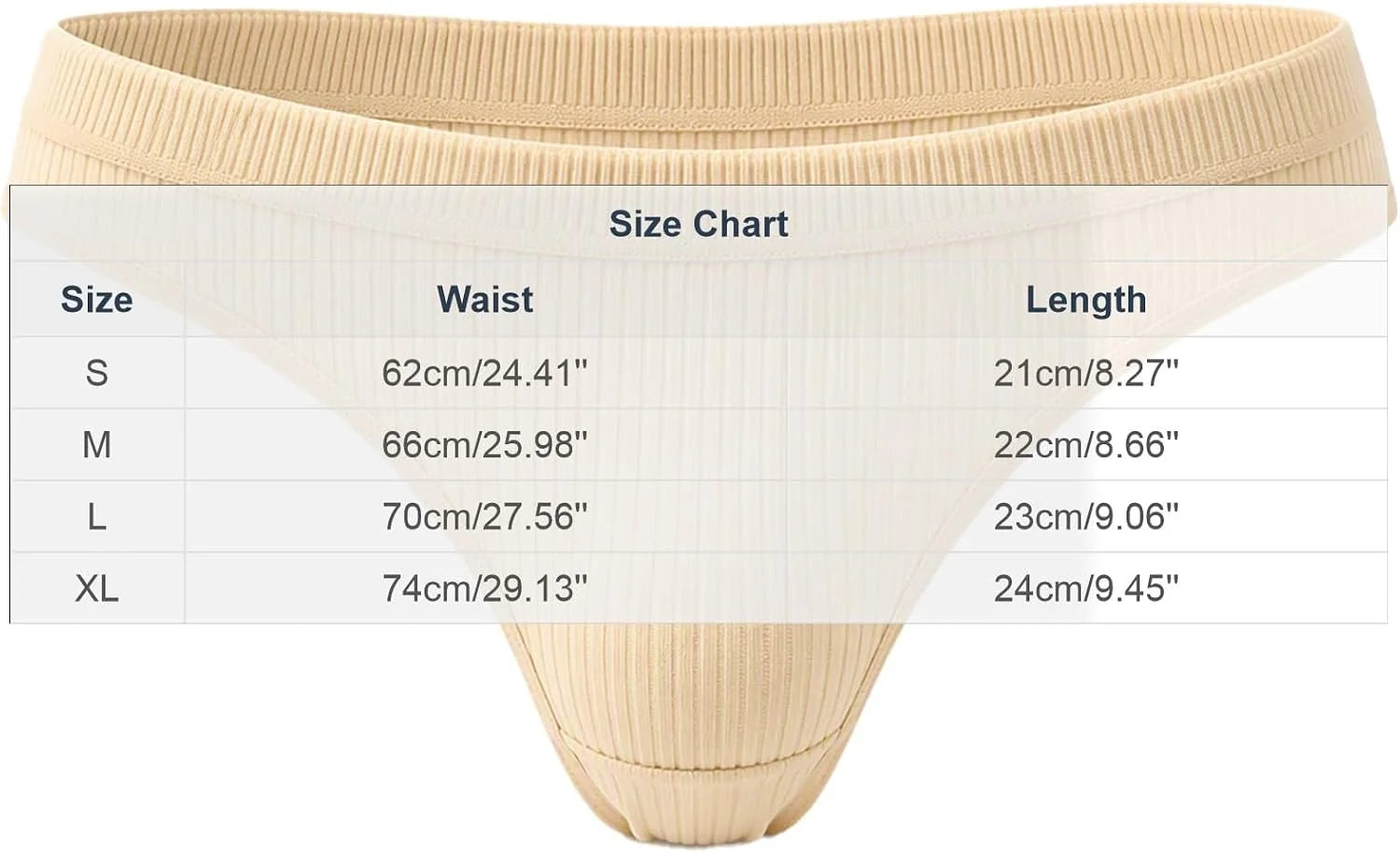 Sexy Low Waist Ribbed Underwear for Women Seamless Sporty Panties