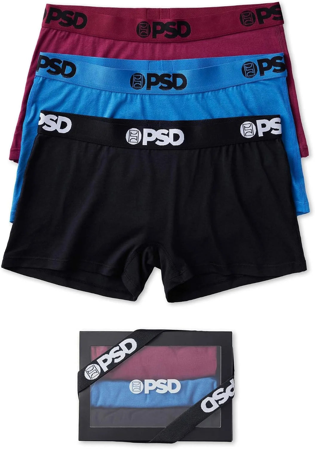 PSD Women's Various Print Boy Shorts - Full Coverage Women's Underwear - Comfortable Stretch Panties for Women