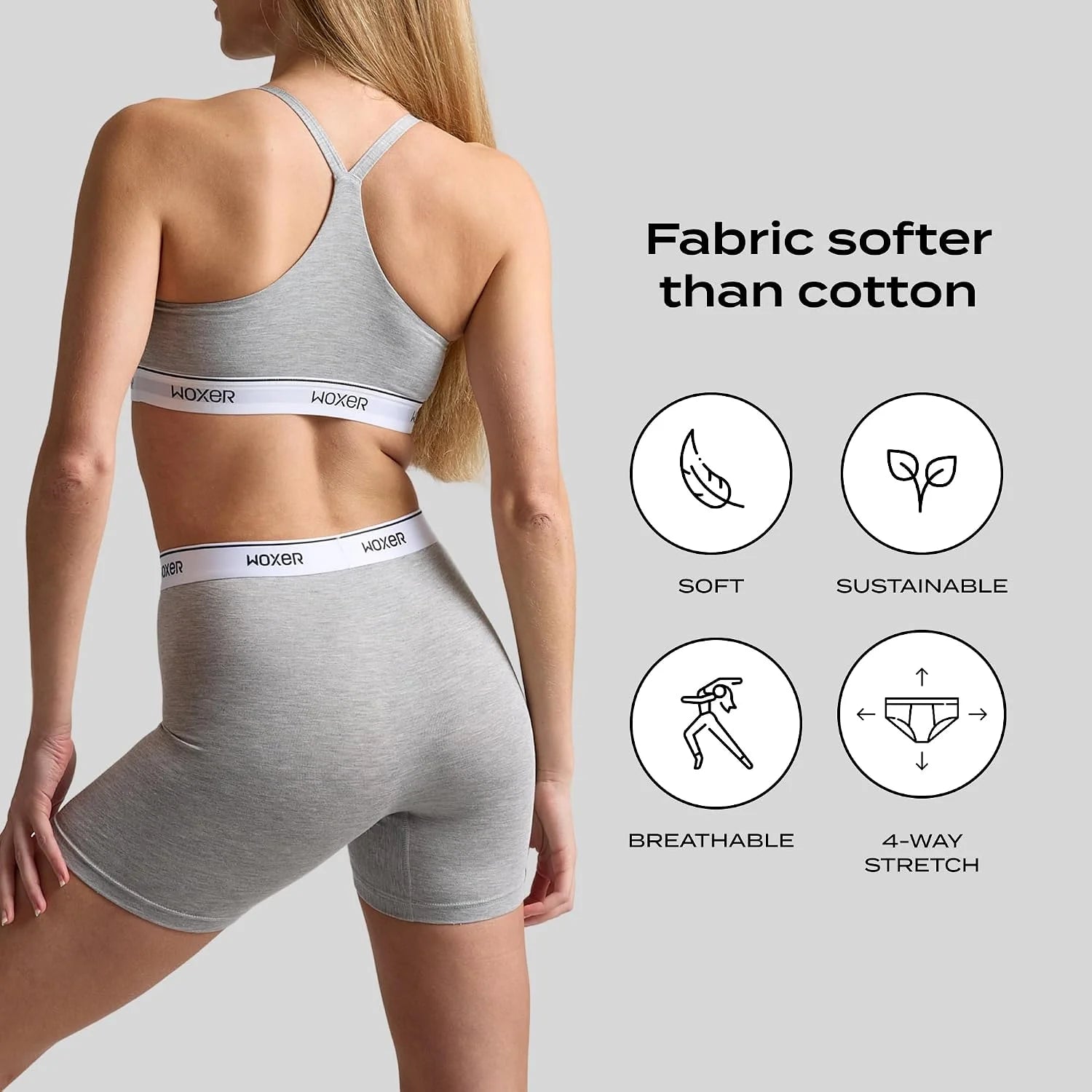 Woxer Womens Baller 5" High Waisted Boy Shorts Underwear – Seamless Boxer Briefs, Boyshort Panties, No Show Women’s Boxers