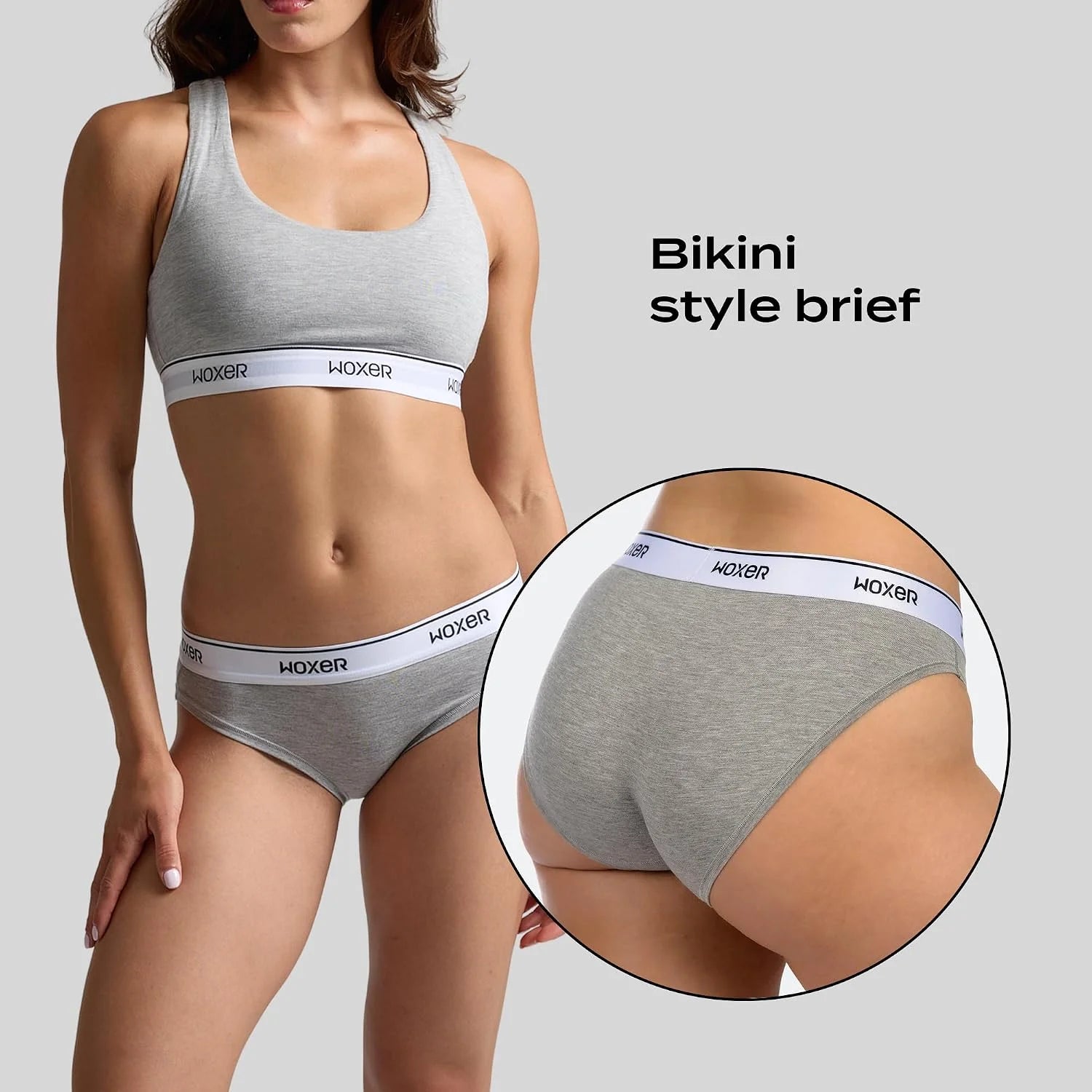 Woxer Women’s Seamless Bikini Underwear – Soft Modal, Chafe-Free, Moisture-Wicking Bikini Style Panties –Tag-Free Design