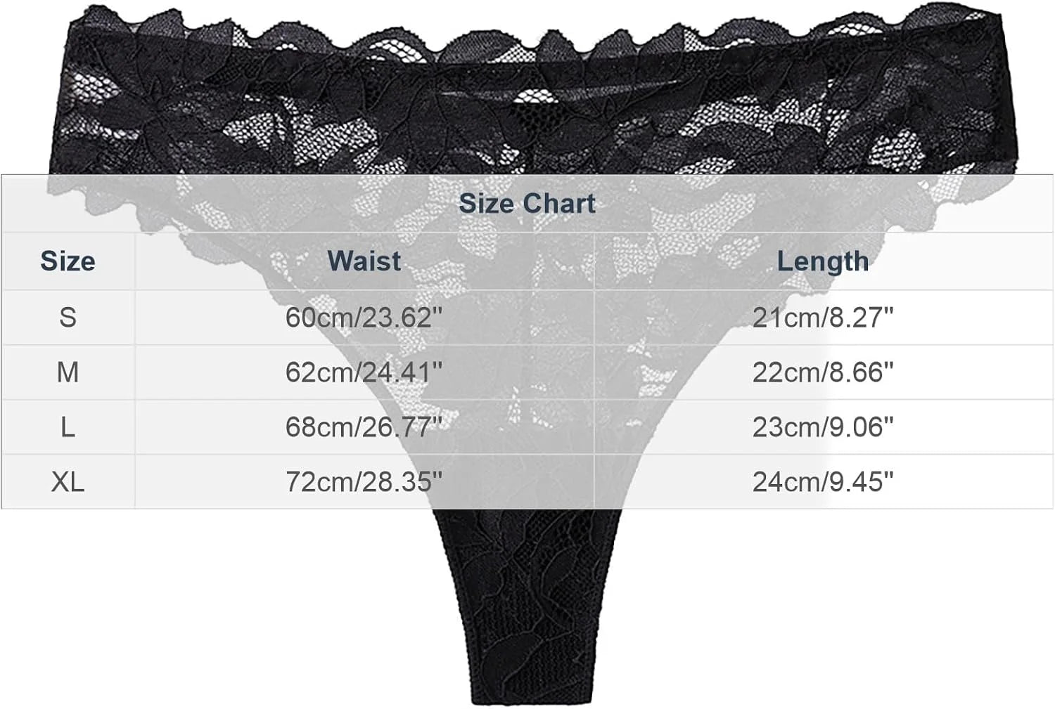 High Waist Lace Underwear for Women Sexy Thong Panties