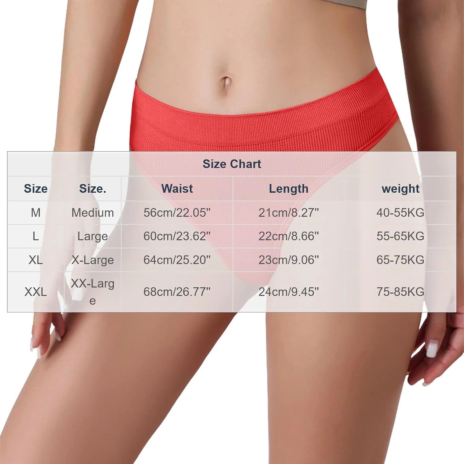 Womens Ribbed Seamless Thong High Waisted Brief Underwear