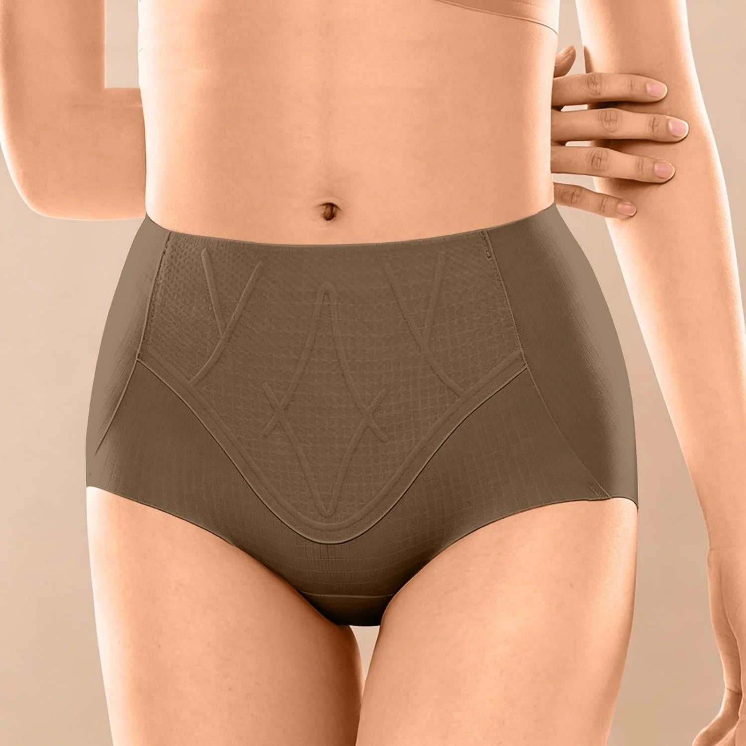 Mid Waist Shapewear Briefs for Women Tummy Control Underwear