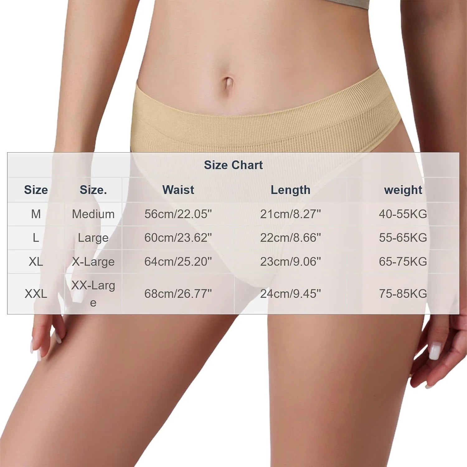 Womens Ribbed Seamless Thong High Waisted Brief Underwear