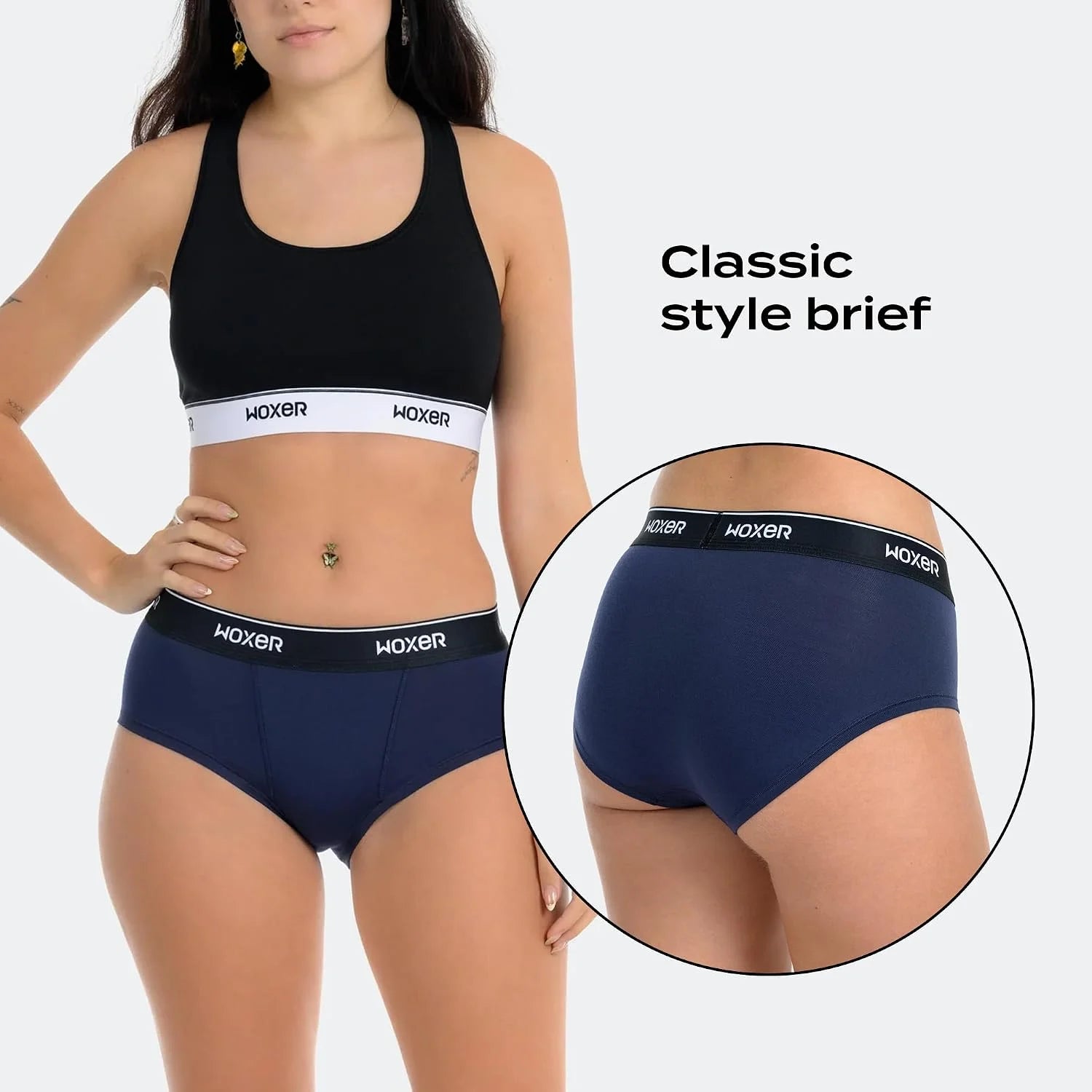 Woxer Women’s Classic Seamless Boyshort Panties, Soft Modal Fabric with No Roll Inseam, Chafe-Free, Breathable Design