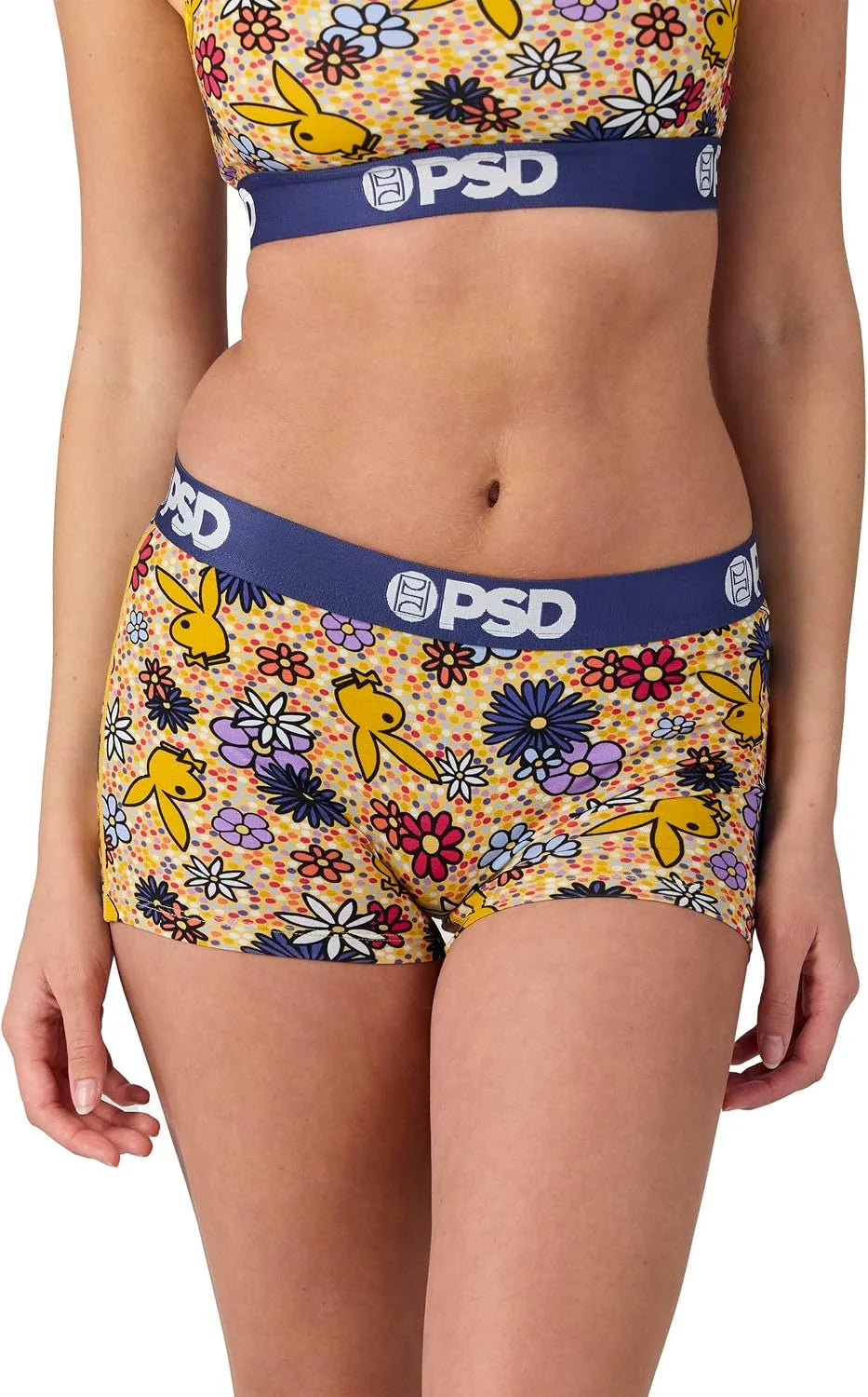 PSD Women's Various Print Boy Shorts - Full Coverage Women's Underwear - Comfortable Stretch Panties for Women