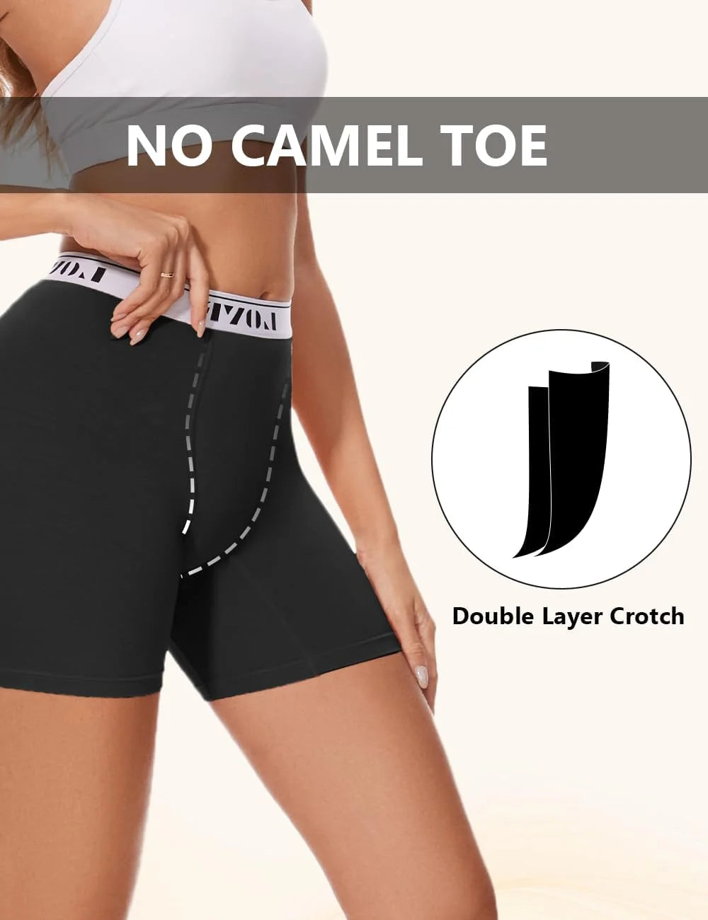 Molasus Womens Boxer Briefs High Waisted Modal Boy Shorts Underwear(Regular&Plus Size)