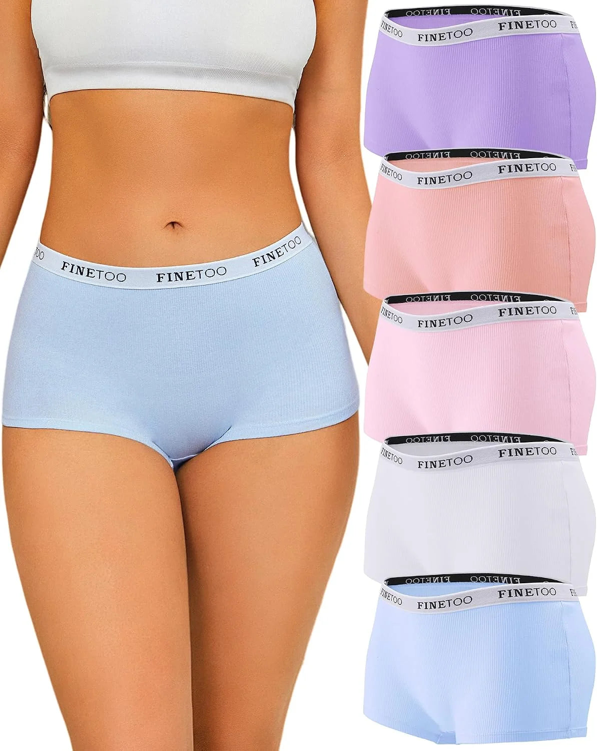 Cotton Boyshort Underwear for Women Boxer Briefs Ladies BoyShorts Panties