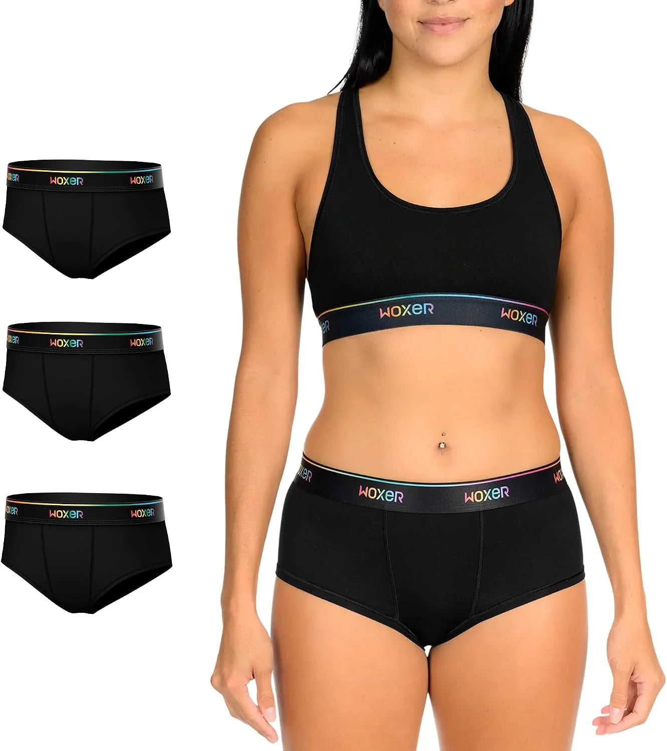 Woxer Women’s Classic Seamless Boyshort Panties, Soft Modal Fabric with No Roll Inseam, Chafe-Free, Breathable Design