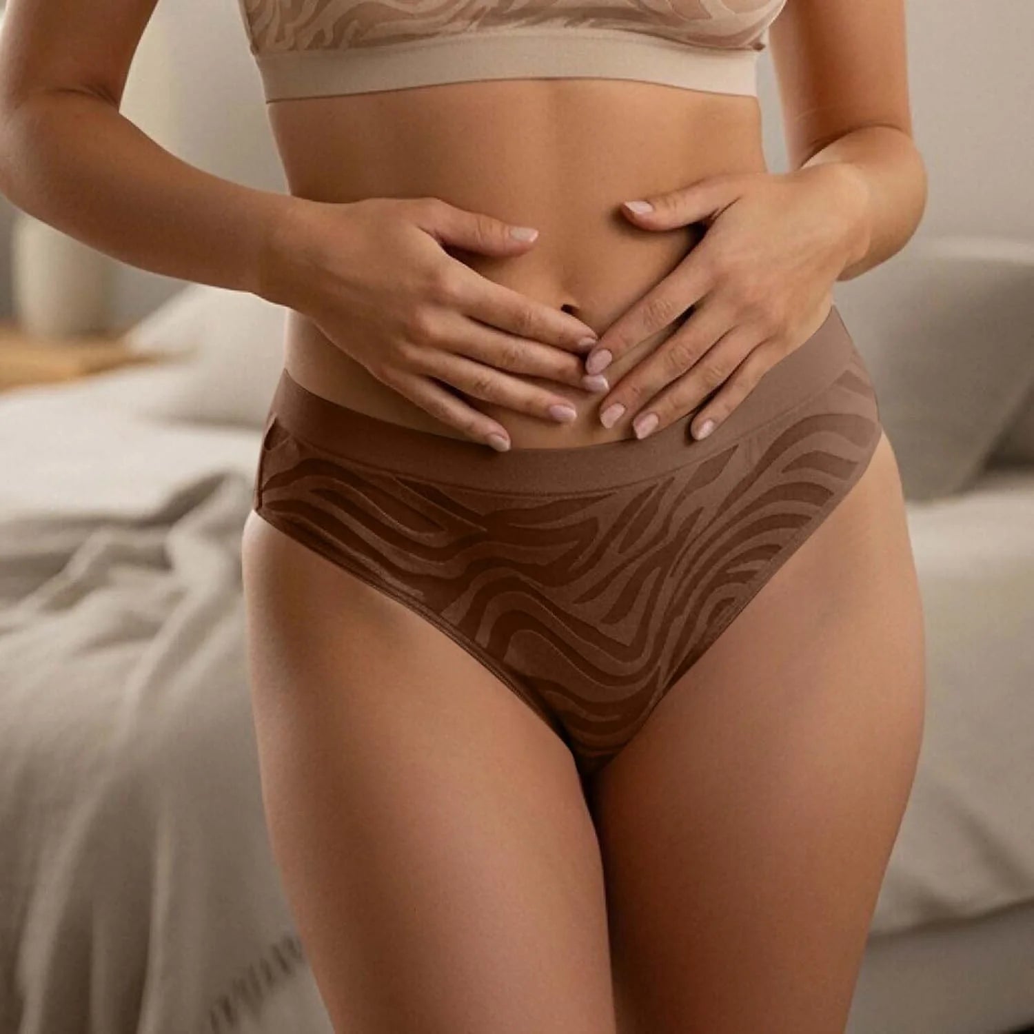 Womens Seamless Yoga Thong Low Waist Sexy Brief Underwear