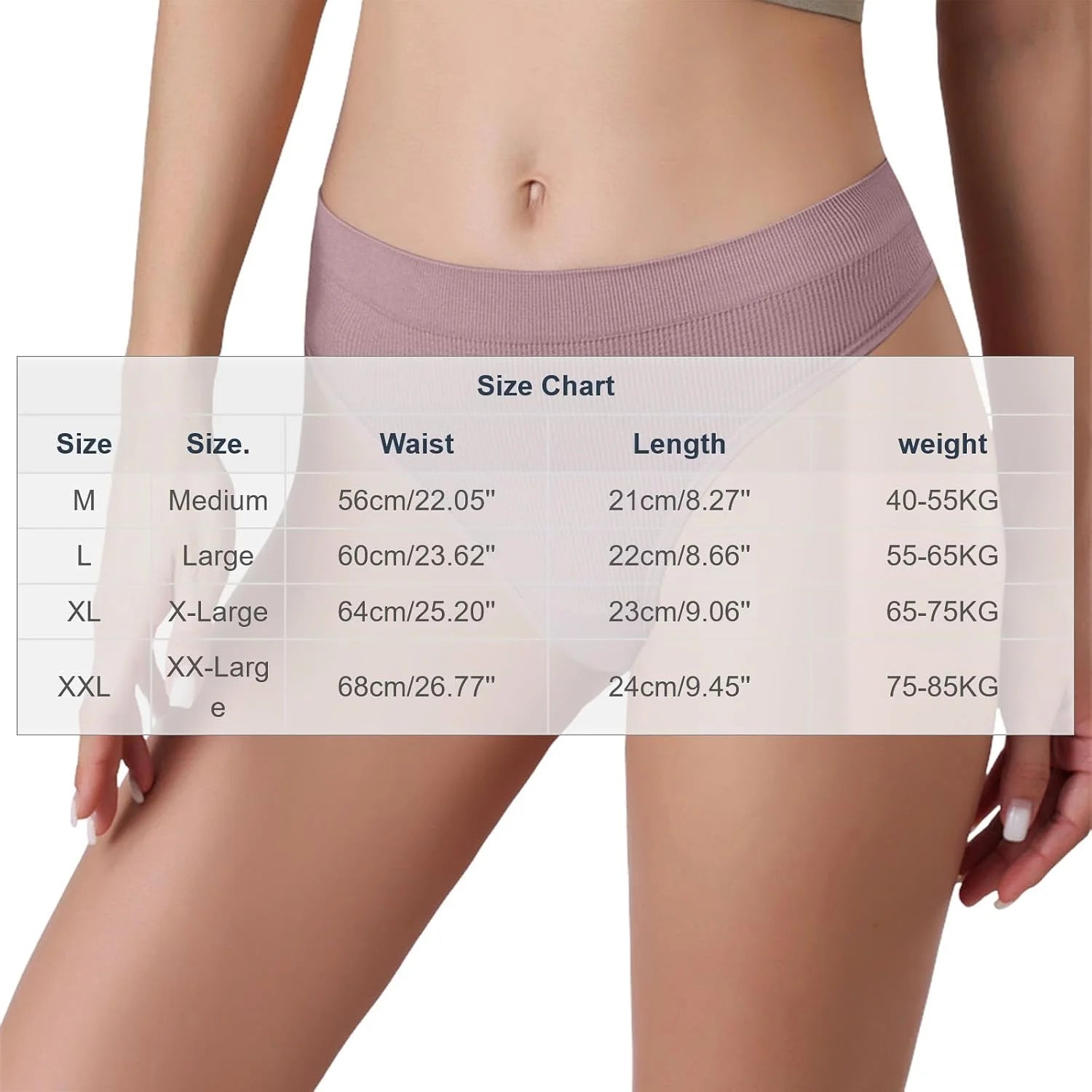 Womens Ribbed Seamless Thong High Waisted Brief Underwear