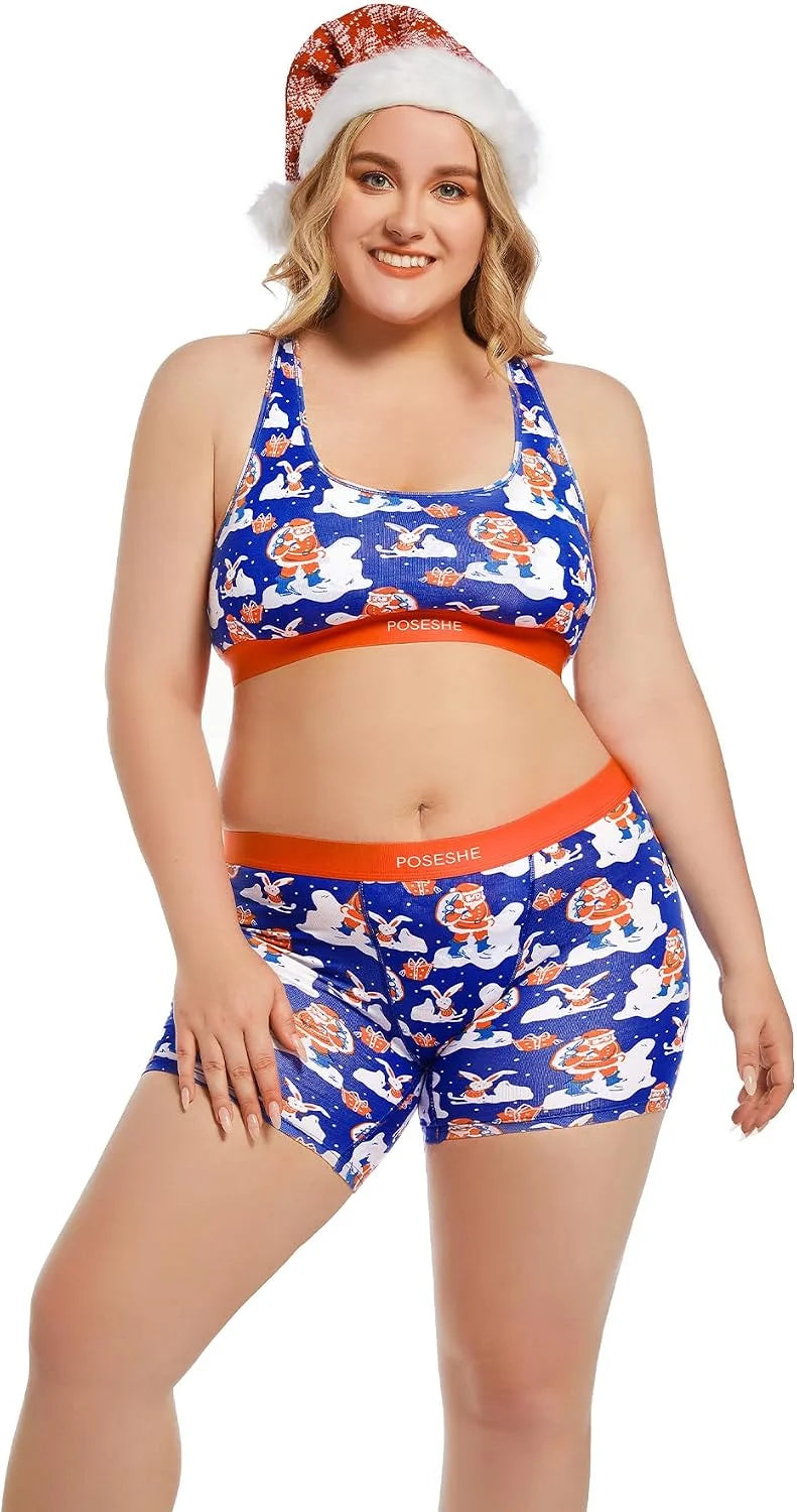 POSESHE Womens Boy Shorts Underwear Boxer Briefs MicroModal 6" Inseam, S-5X