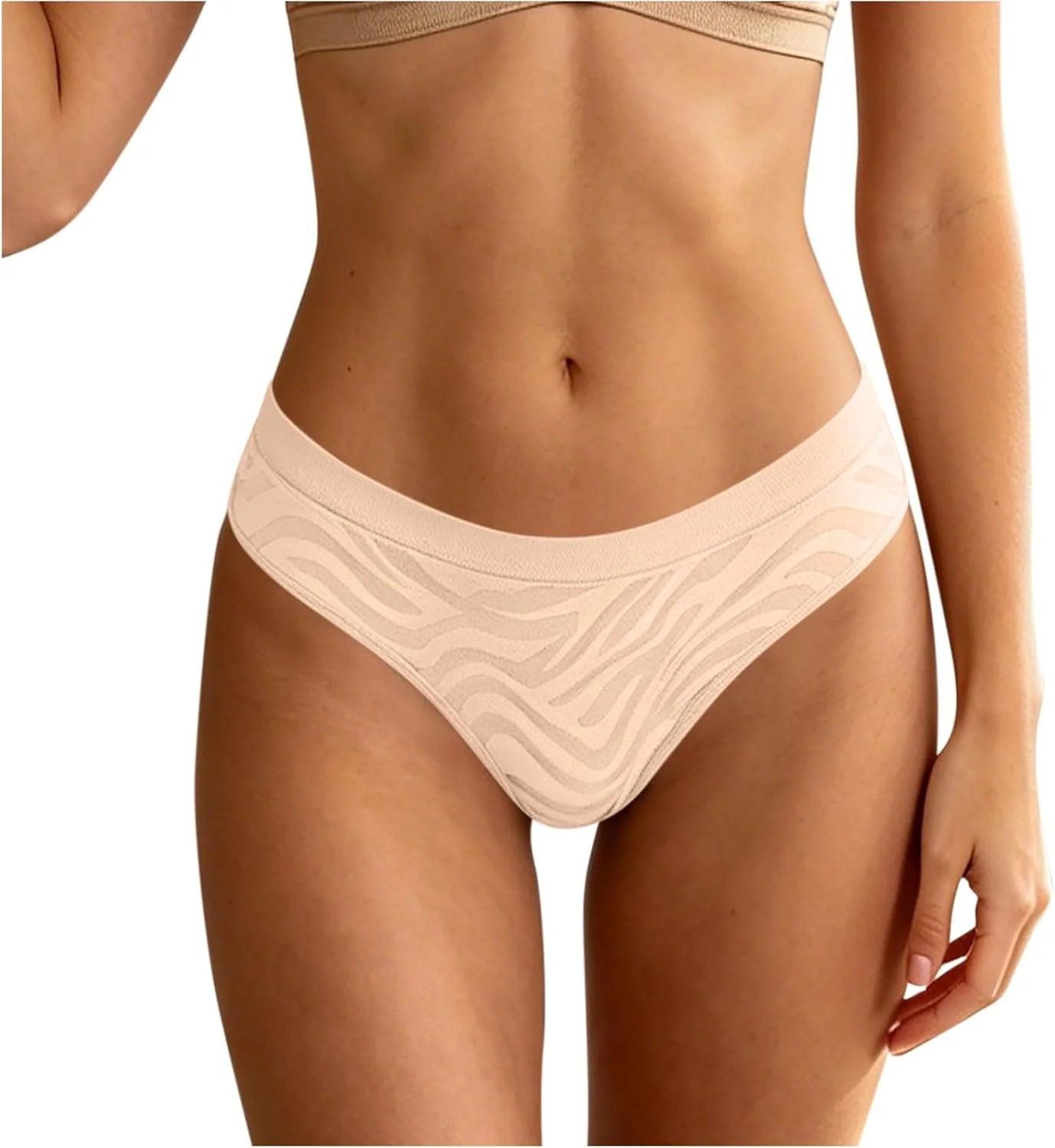 Womens Seamless Yoga Thong Low Waist Sexy Brief Underwear
