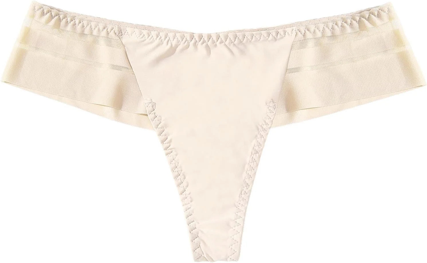 Plus Size Low Waist Thong for Women Seamless T Back Underwear