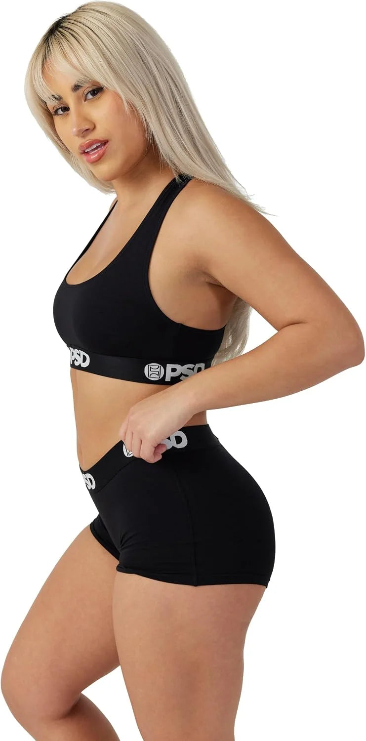 PSD Women's Various Print Boy Shorts - Full Coverage Women's Underwear - Comfortable Stretch Panties for Women