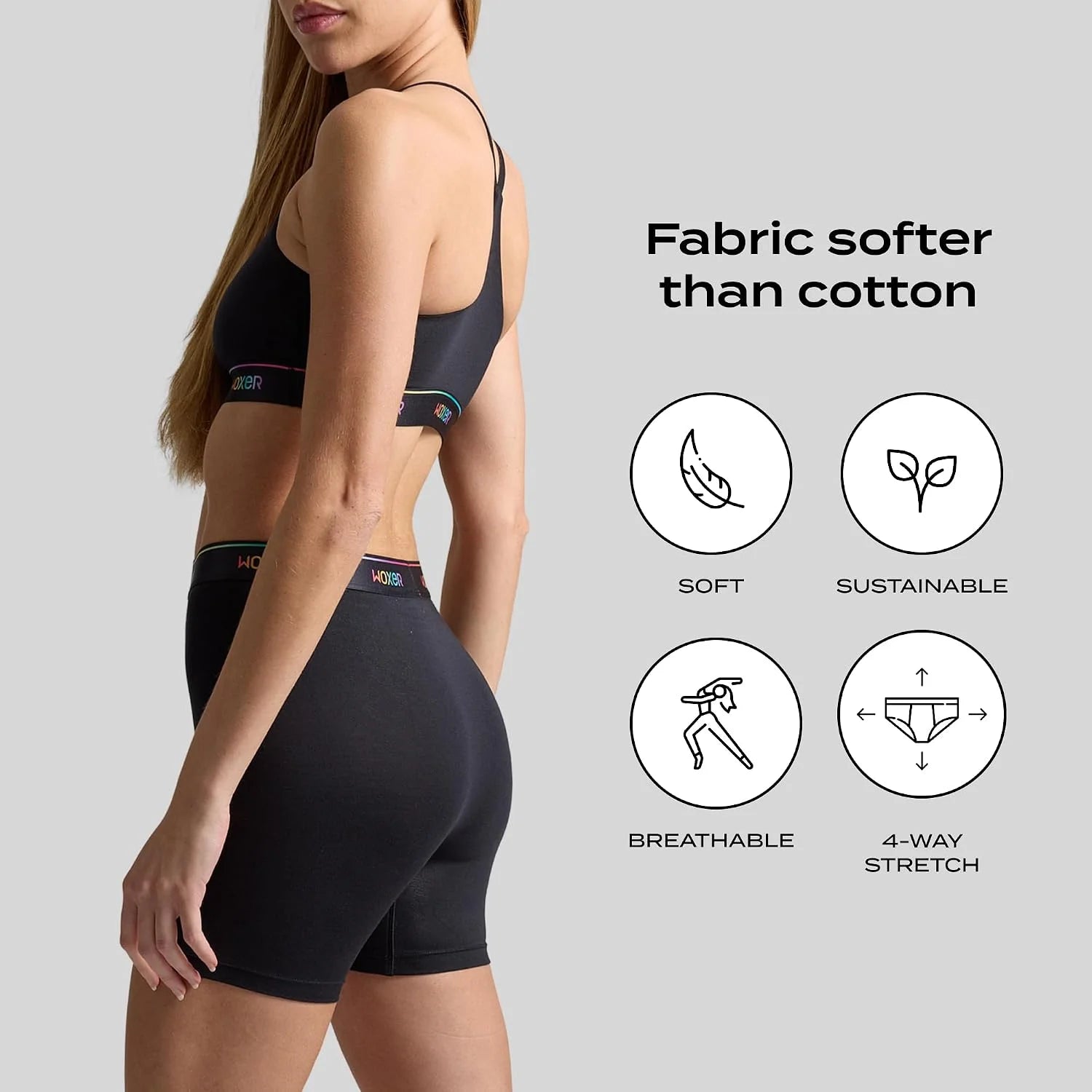 Woxer Womens Baller 5" High Waisted Boy Shorts Underwear – Seamless Boxer Briefs, Boyshort Panties, No Show Women’s Boxers