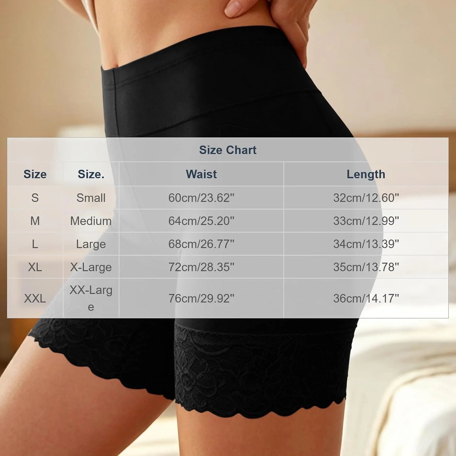 Womens Lace Hem Boyshort Panties Seamless Butt Lifting Underwear
