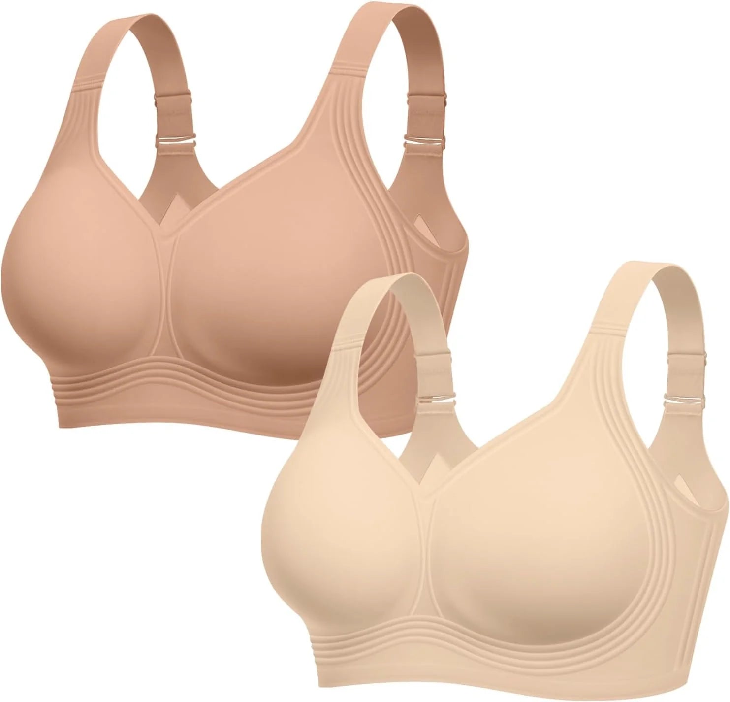 LetsJoli Jelly Bras for Women No Underwire Plus Size Push Up Supportive