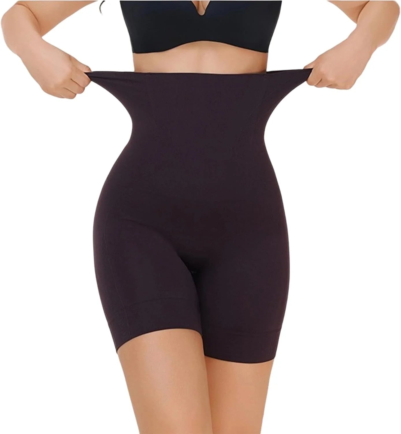 HGps8w Women's Tummy Control Shapewear Shorts - Seamless High Waisted Body Shaper Slimming Underwear Boxer Briefs