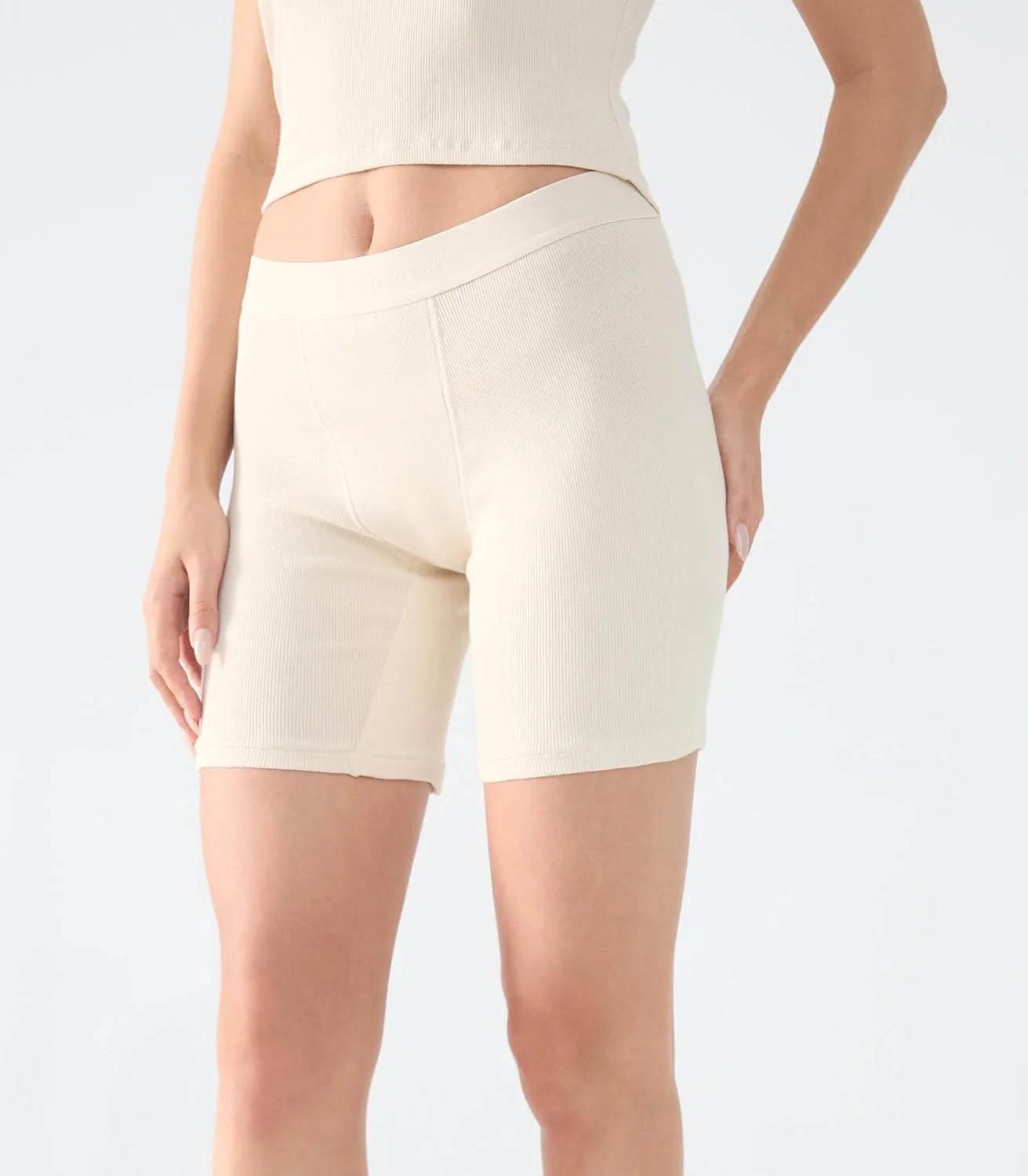Comfneat Women's Boxer Cotton Rib Fabric with Spandex Boyshorts