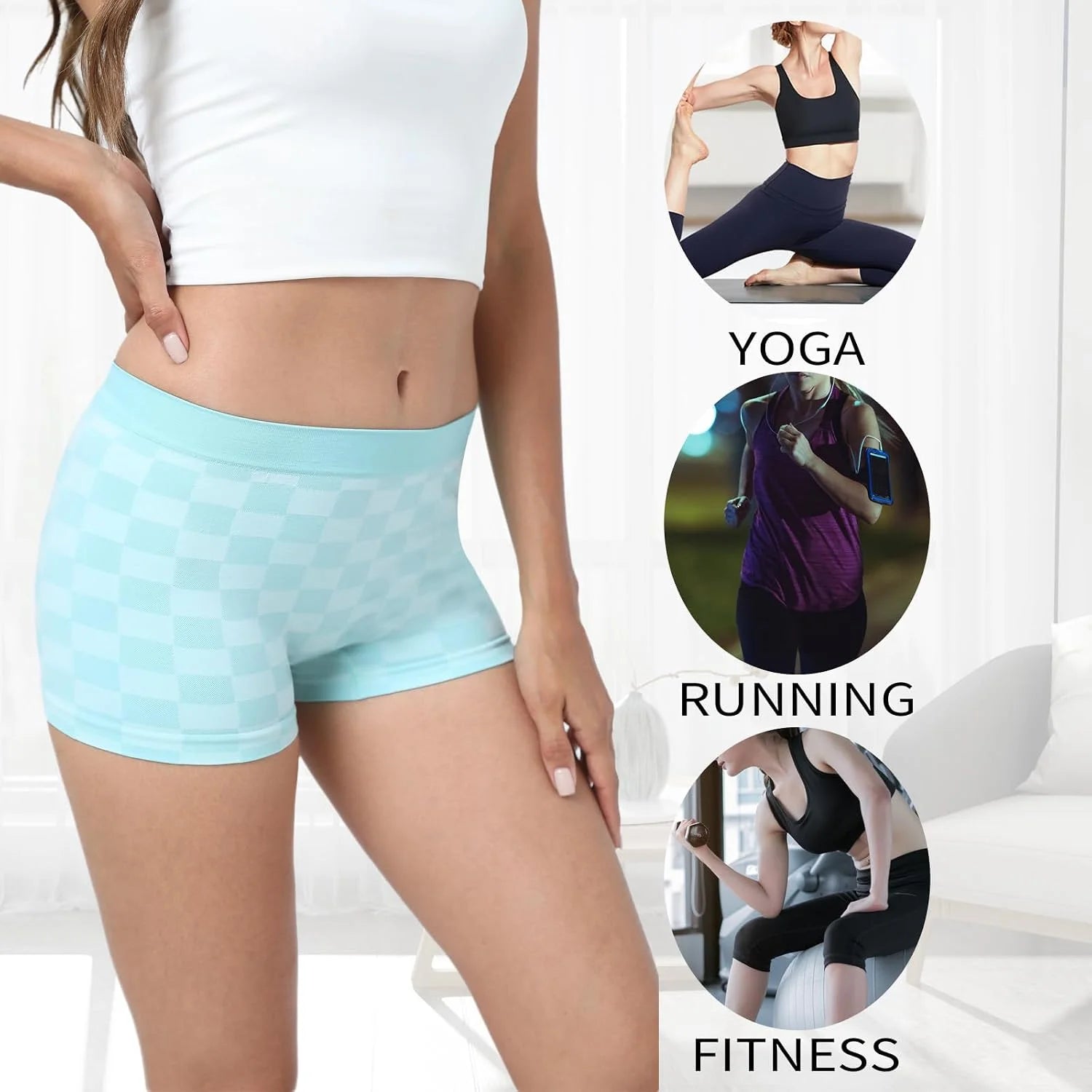 R RUXIA Women's Boyshorts Underwear Seamless Boy Shorts Panties Soft Stretch Boxer Briefs 5 Packs(Regular & Plus Size)