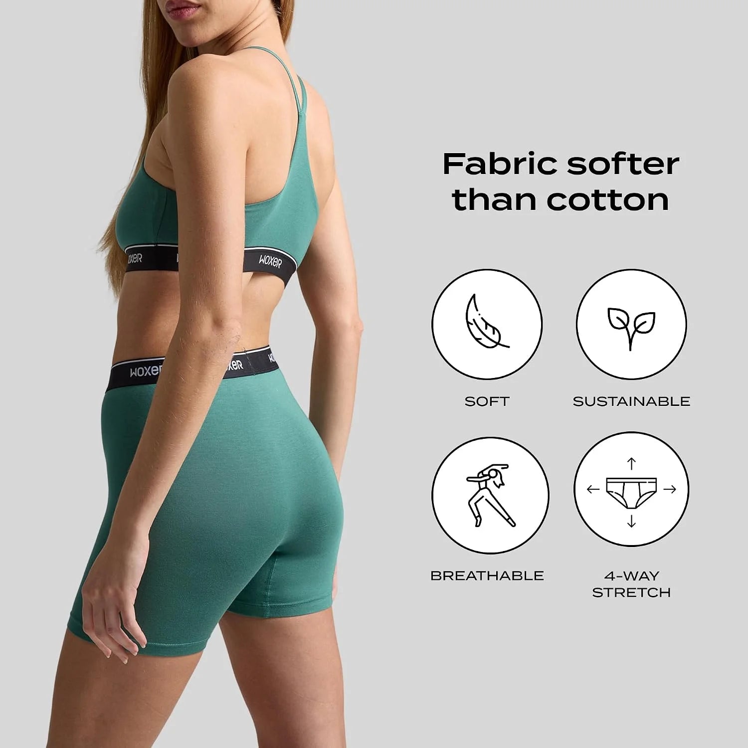 Woxer Womens Baller 5" High Waisted Boy Shorts Underwear – Seamless Boxer Briefs, Boyshort Panties, No Show Women’s Boxers