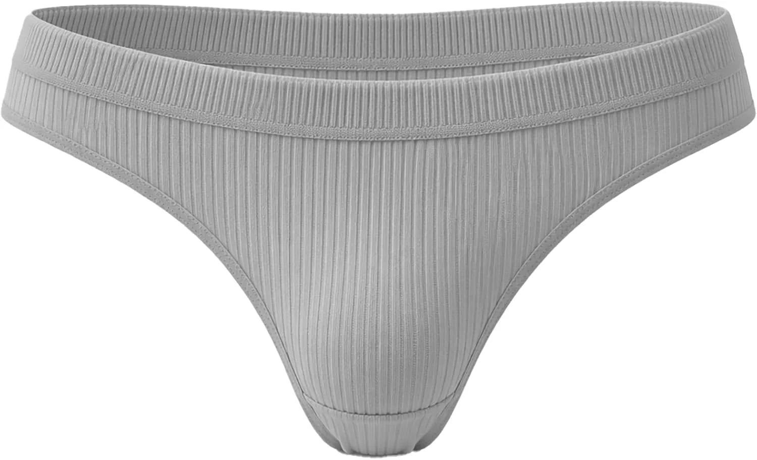 Sexy Low Waist Ribbed Underwear for Women Seamless Sporty Panties
