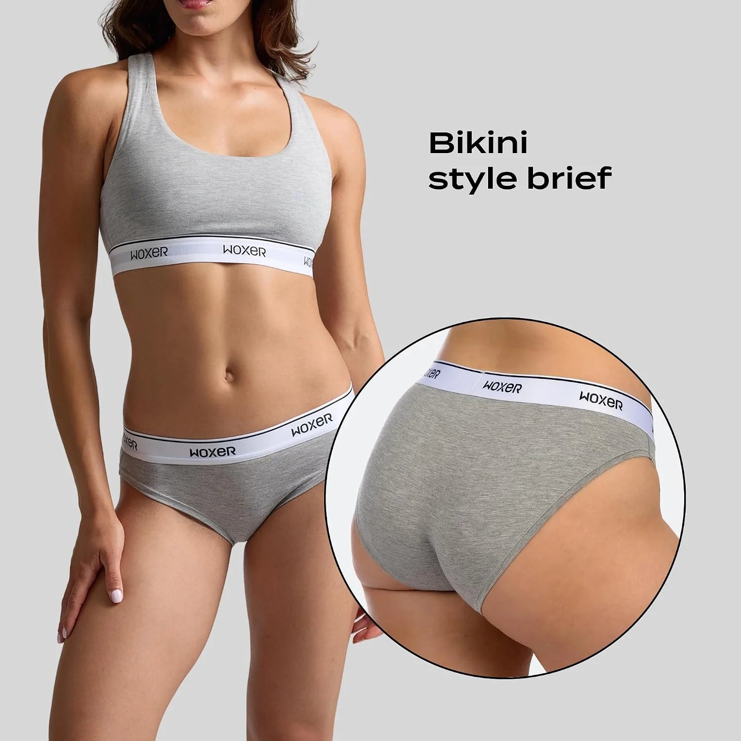 Woxer Women’s Seamless Bikini Underwear – Soft Modal, Chafe-Free, Moisture-Wicking Bikini Style Panties –Tag-Free Design