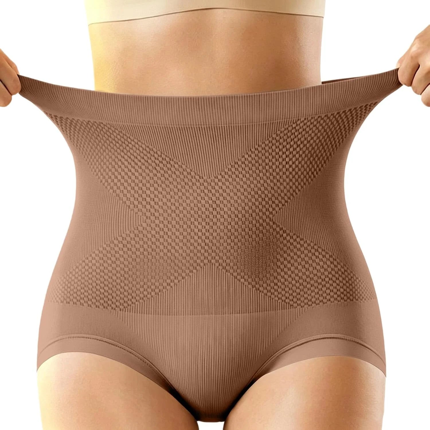 HGps8w Shapewear Panties for Women Stretchy High Waisted Tummy Control Underwear Body Shaper Seamless Briefs