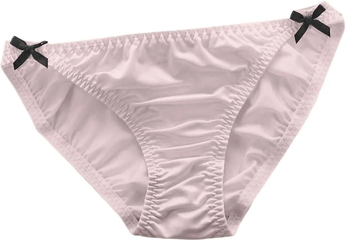 Bow Briefs Sexy Low Waist for Women Seamless Comfort Underwear