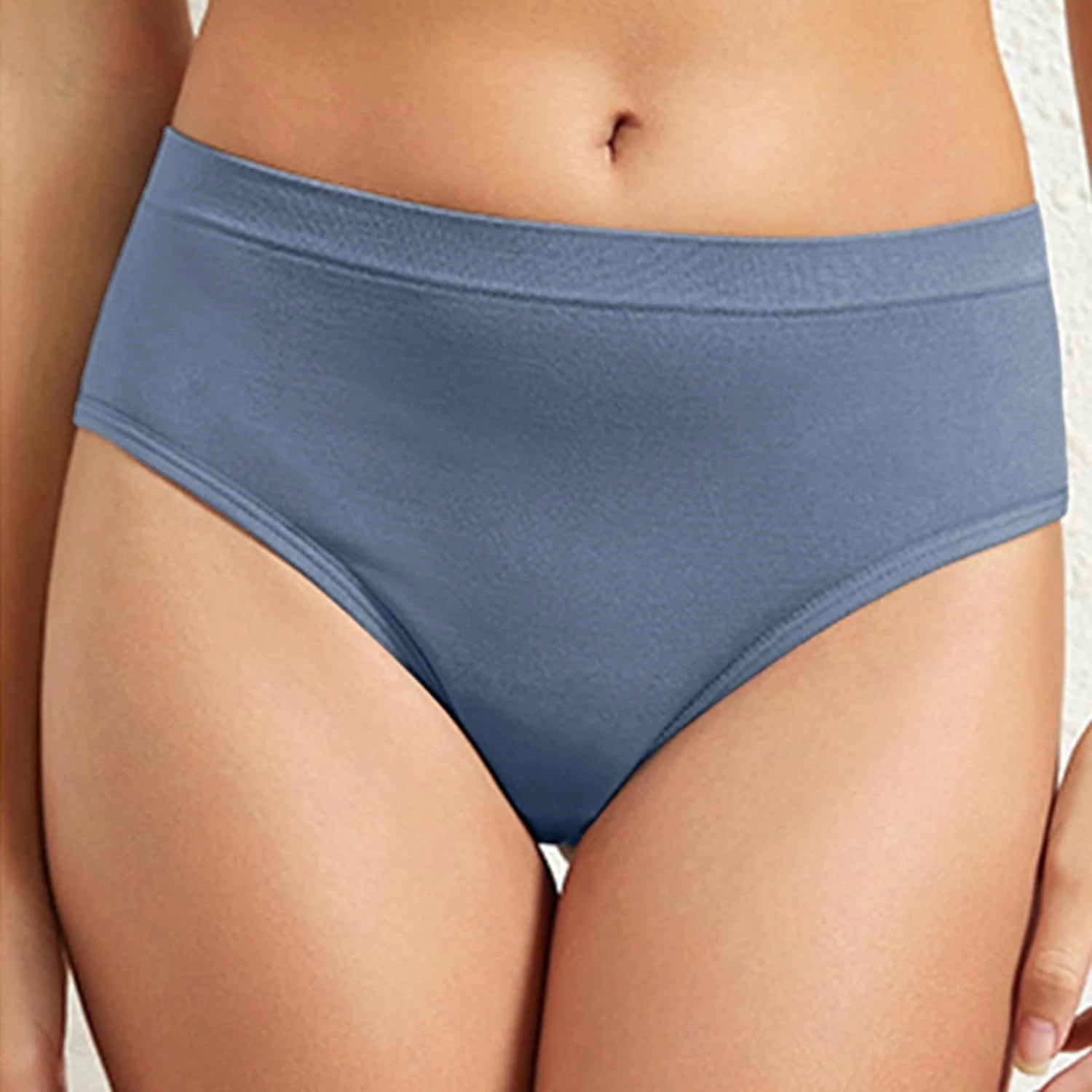 High Waisted Solid Underwear for Women Sexy Breathable Panties