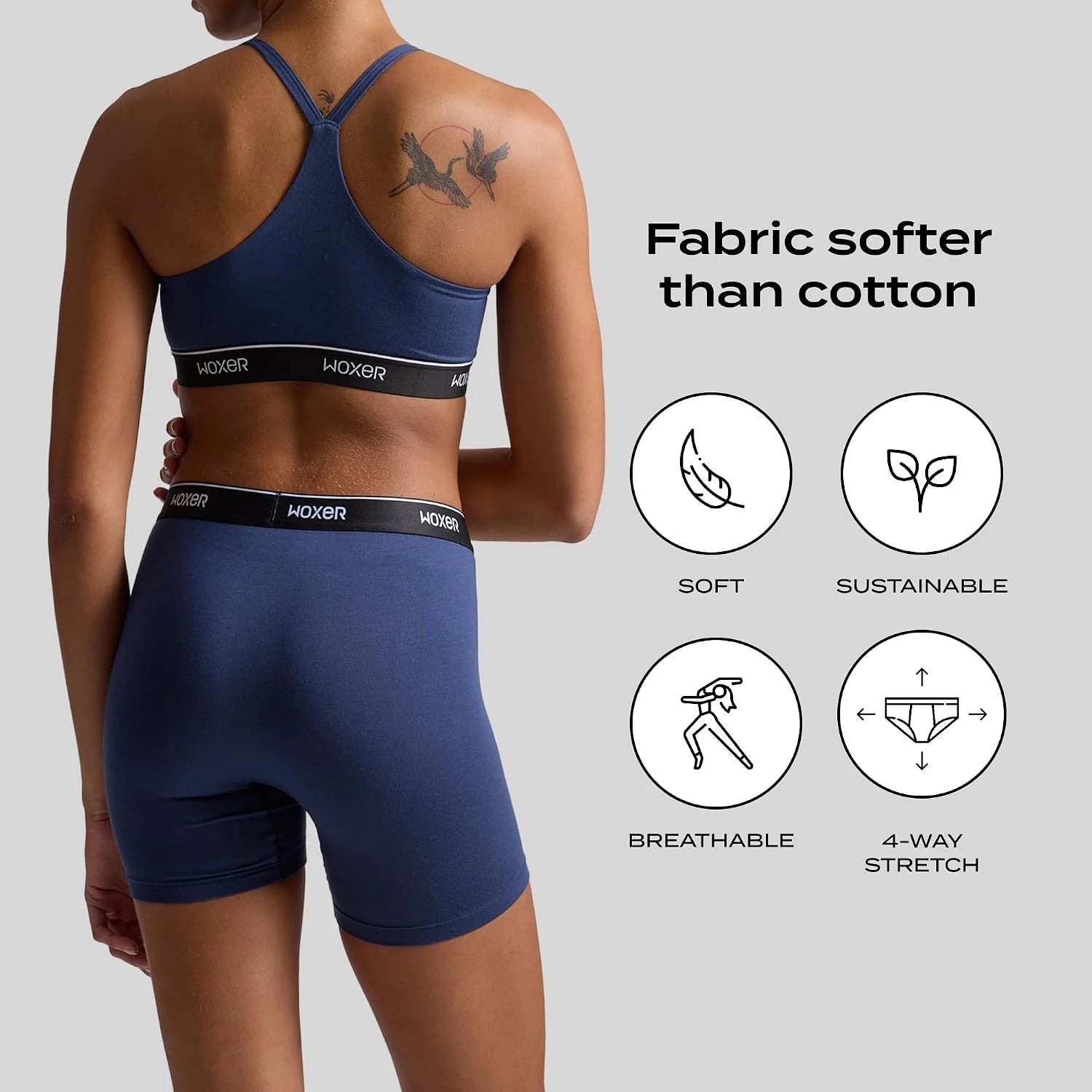 Woxer Womens Baller 5" High Waisted Boy Shorts Underwear – Seamless Boxer Briefs, Boyshort Panties, No Show Women’s Boxers