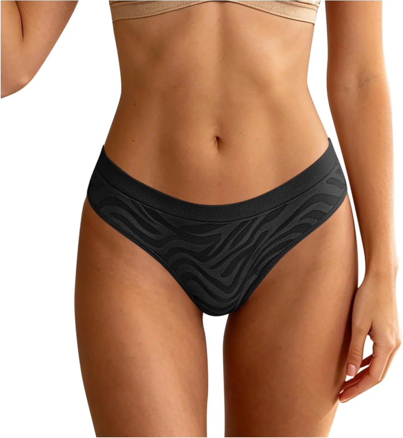 Womens Seamless Yoga Thong Low Waist Sexy Brief Underwear