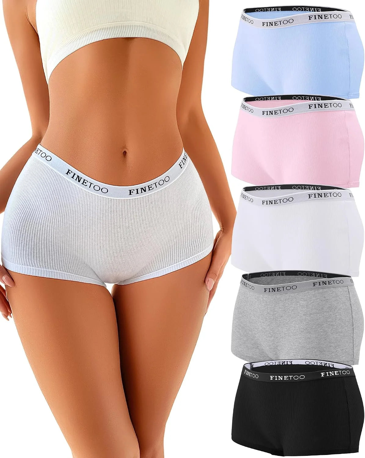 Cotton Boyshort Underwear for Women Boxer Briefs Ladies BoyShorts Panties
