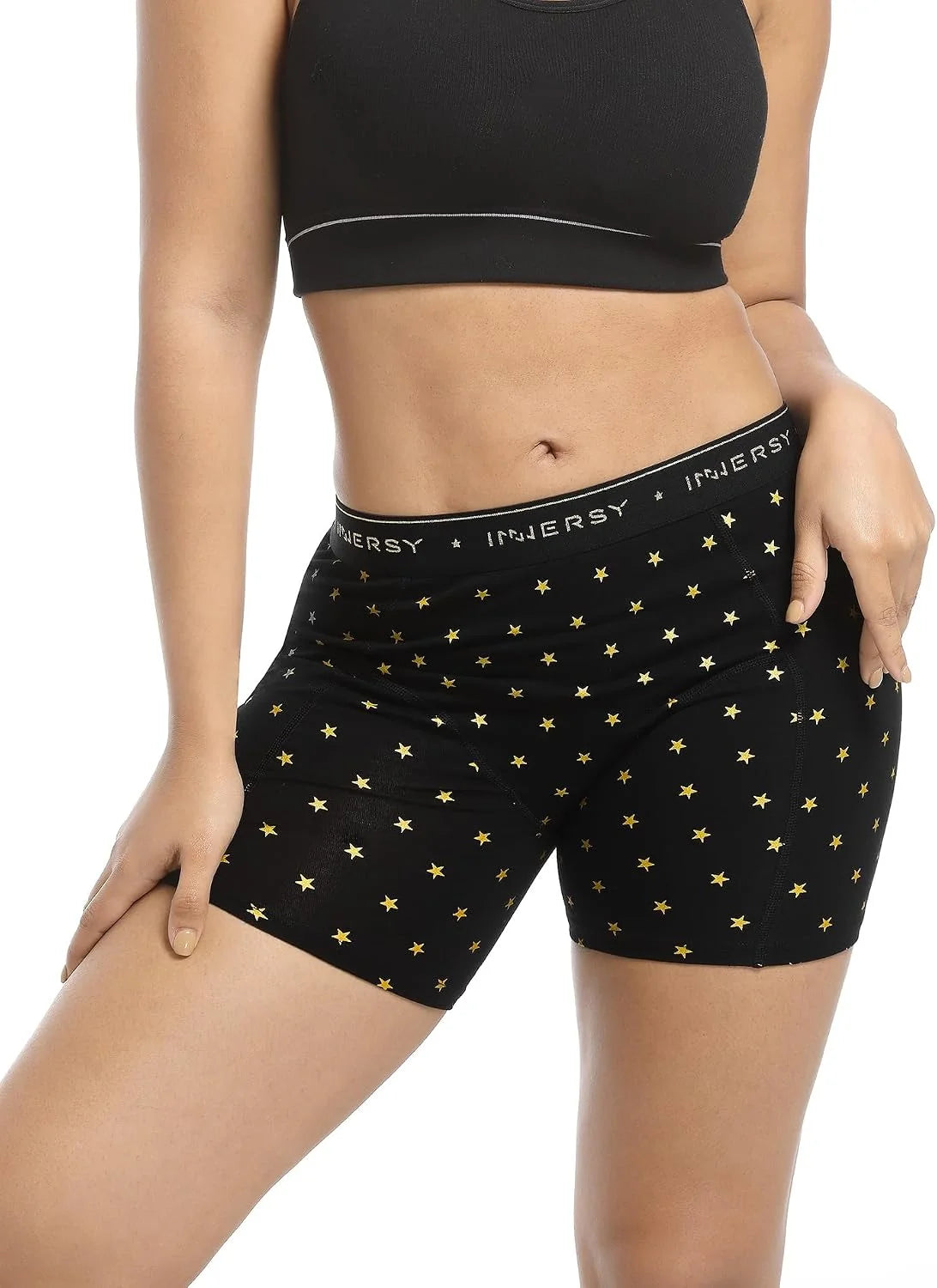 INNERSY Women's Cotton Boyshorts Underwear 3-Pack