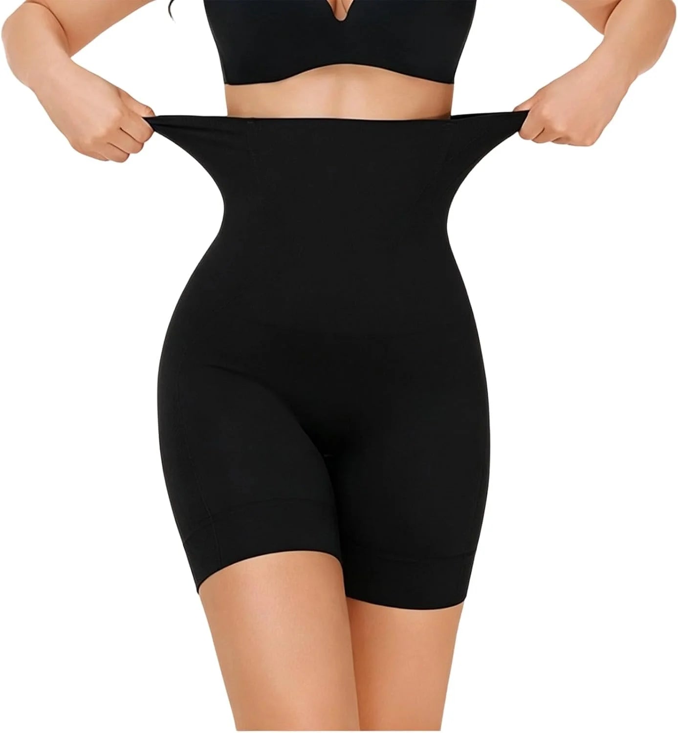 HGps8w Women's Tummy Control Shapewear Shorts - Seamless High Waisted Body Shaper Slimming Underwear Boxer Briefs