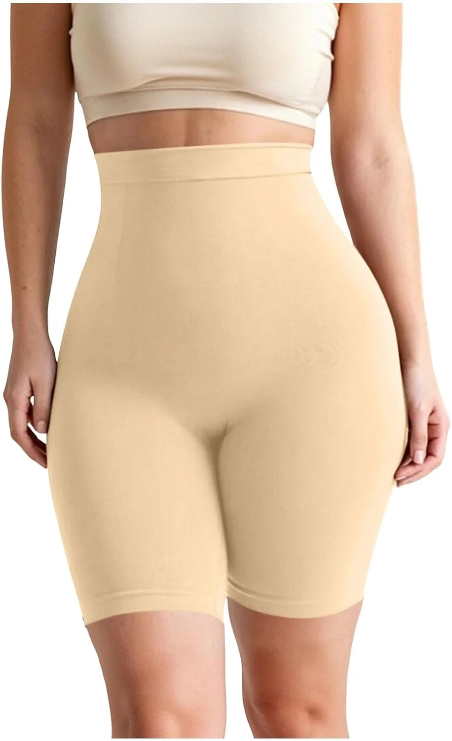 Womens High Waisted Shapewear Shorts Seamless Butt Lifting Brief