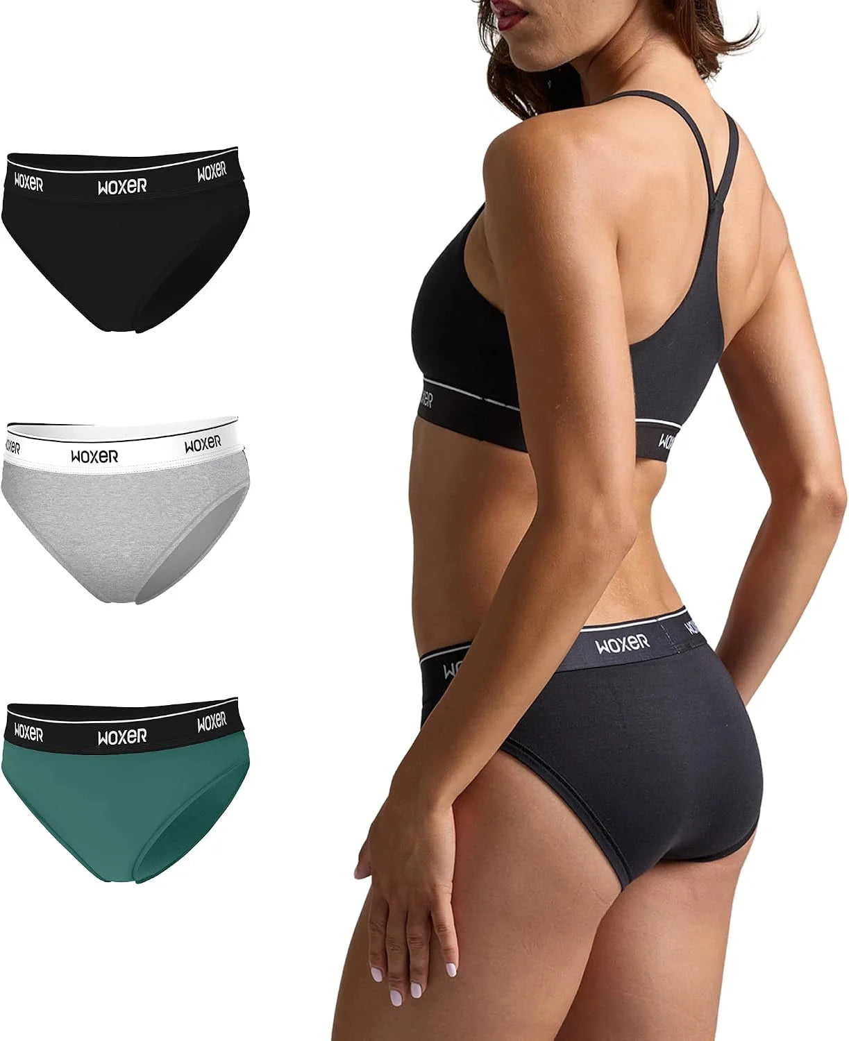 Woxer Women’s Seamless Bikini Underwear – Soft Modal, Chafe-Free, Moisture-Wicking Bikini Style Panties –Tag-Free Design