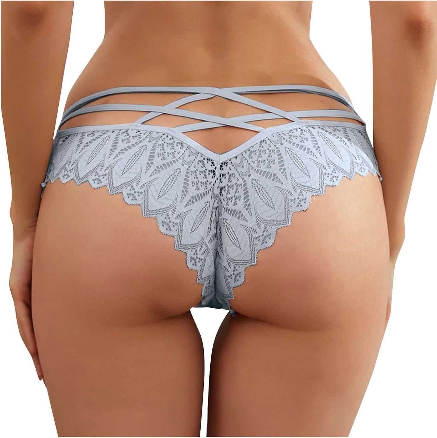 Women Panties Lace Sexy Naughty Panty Seamless Criss-Cross Lingerie High Rise Thongs Plus Size Underwear