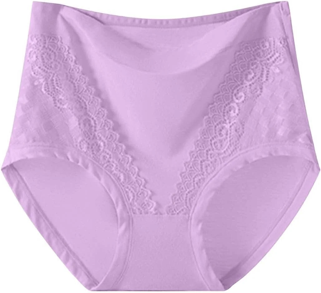Plus Size High Waisted Briefs for Women Breathable Underwear
