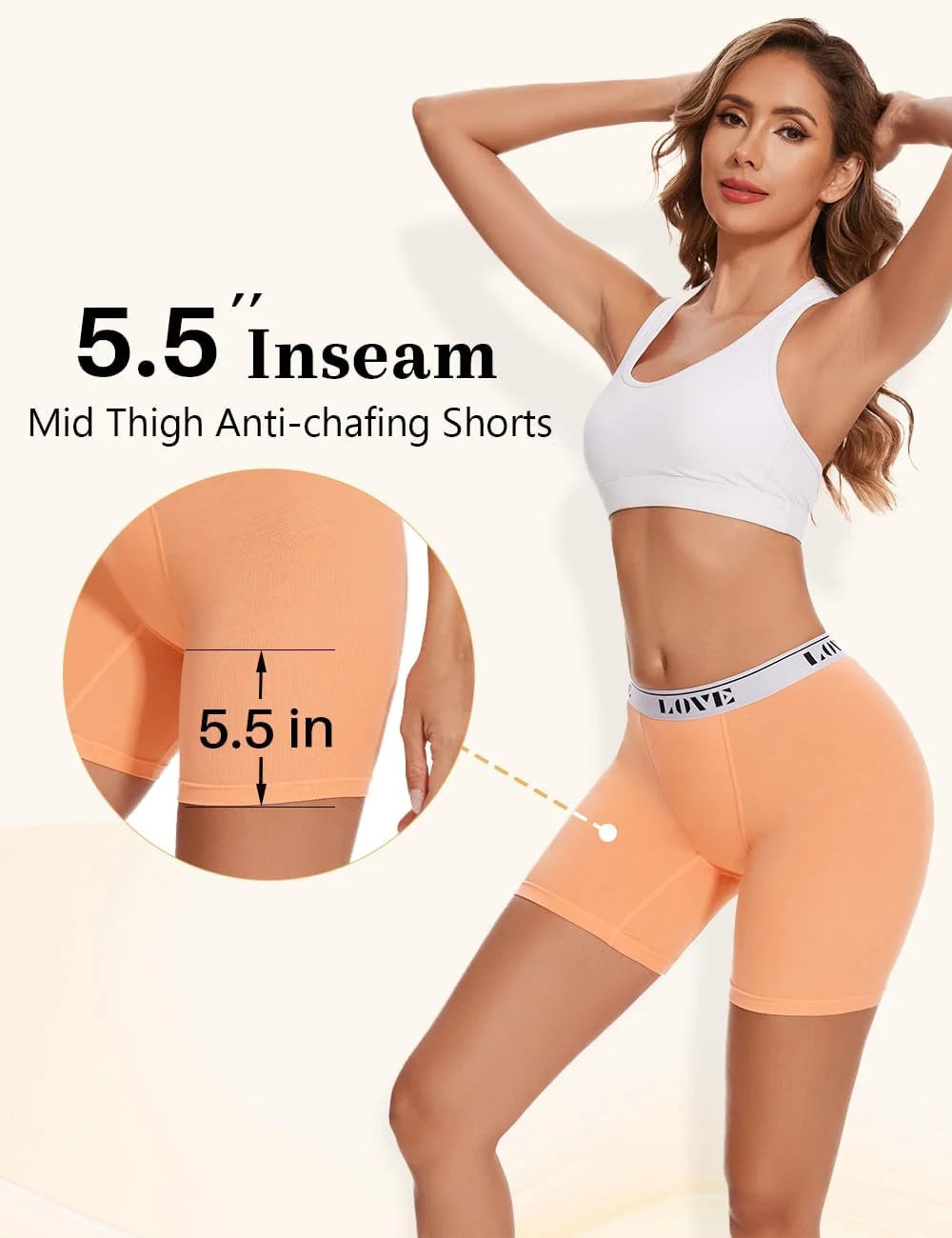 Molasus Womens Boxer Briefs High Waisted Modal Boy Shorts Underwear(Regular&Plus Size)