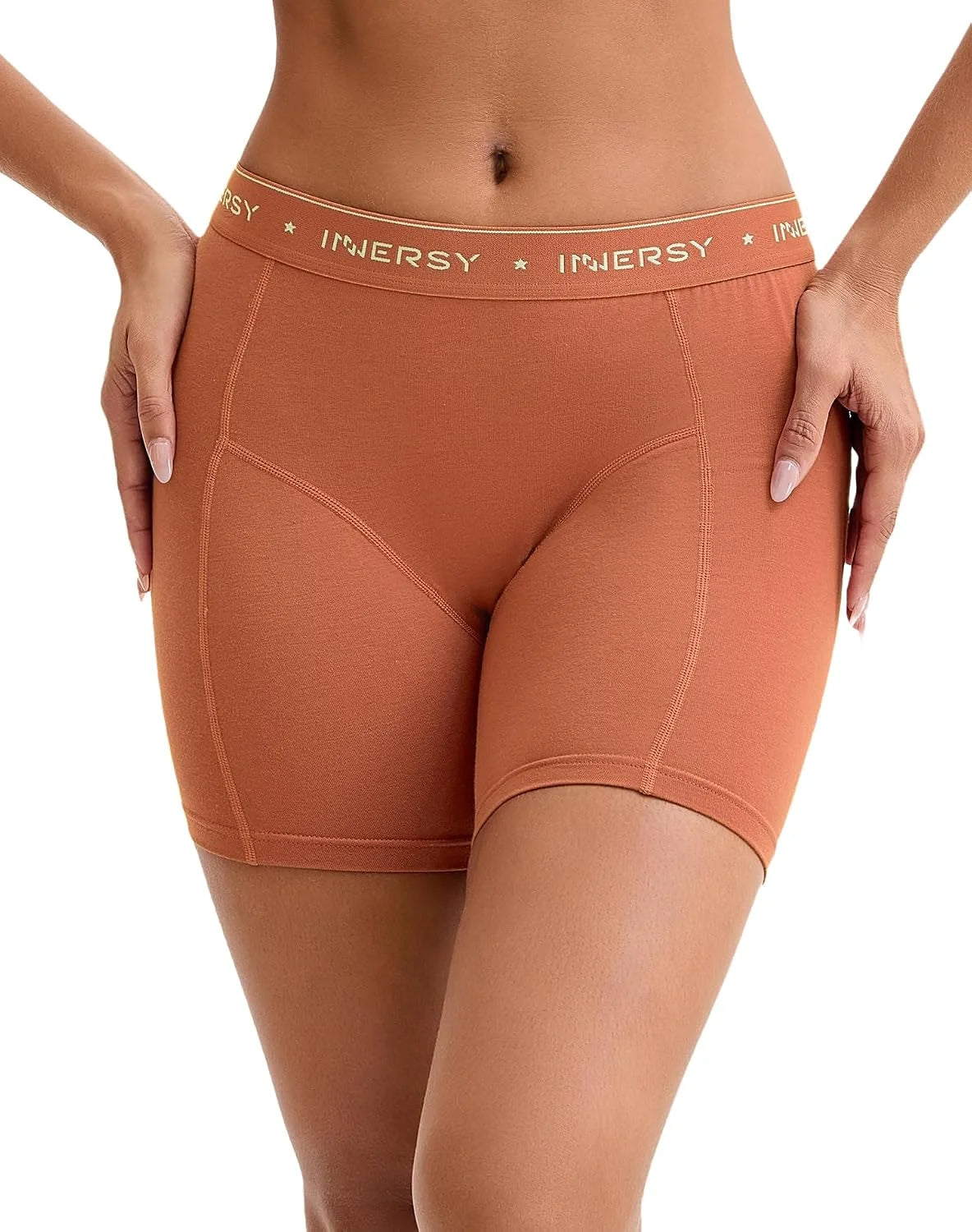 INNERSY Women's Cotton Boyshorts Underwear 3-Pack