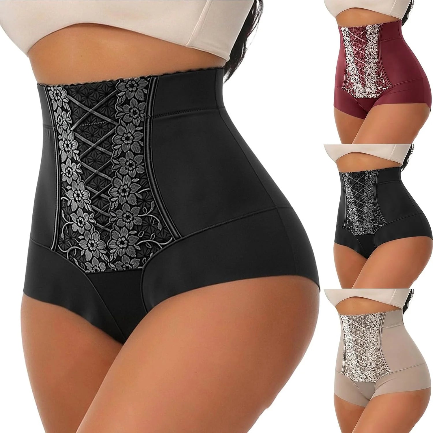 High Waist Shapewear Briefs for Women Tummy Control Shorts
