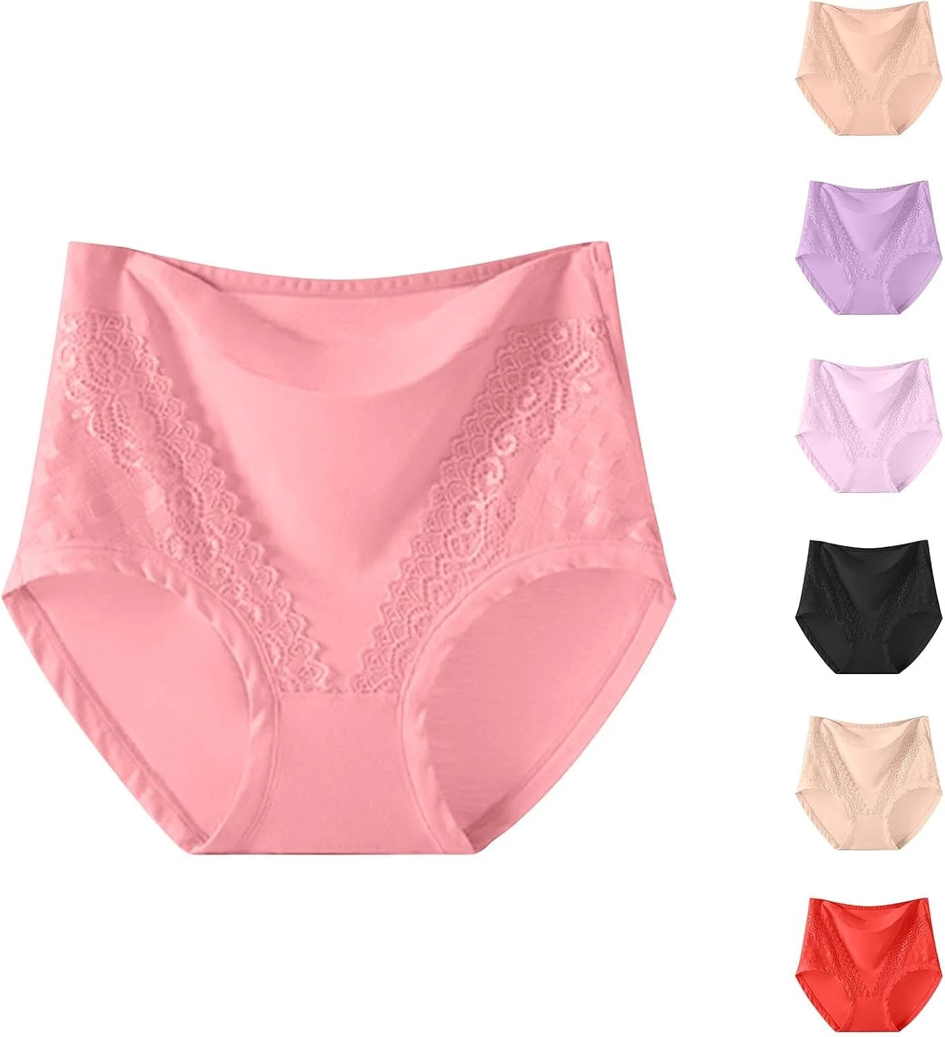 Plus Size High Waisted Briefs for Women Breathable Underwear
