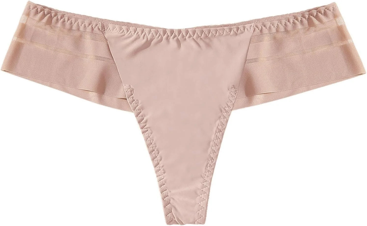 Plus Size Low Waist Thong for Women Seamless T Back Underwear
