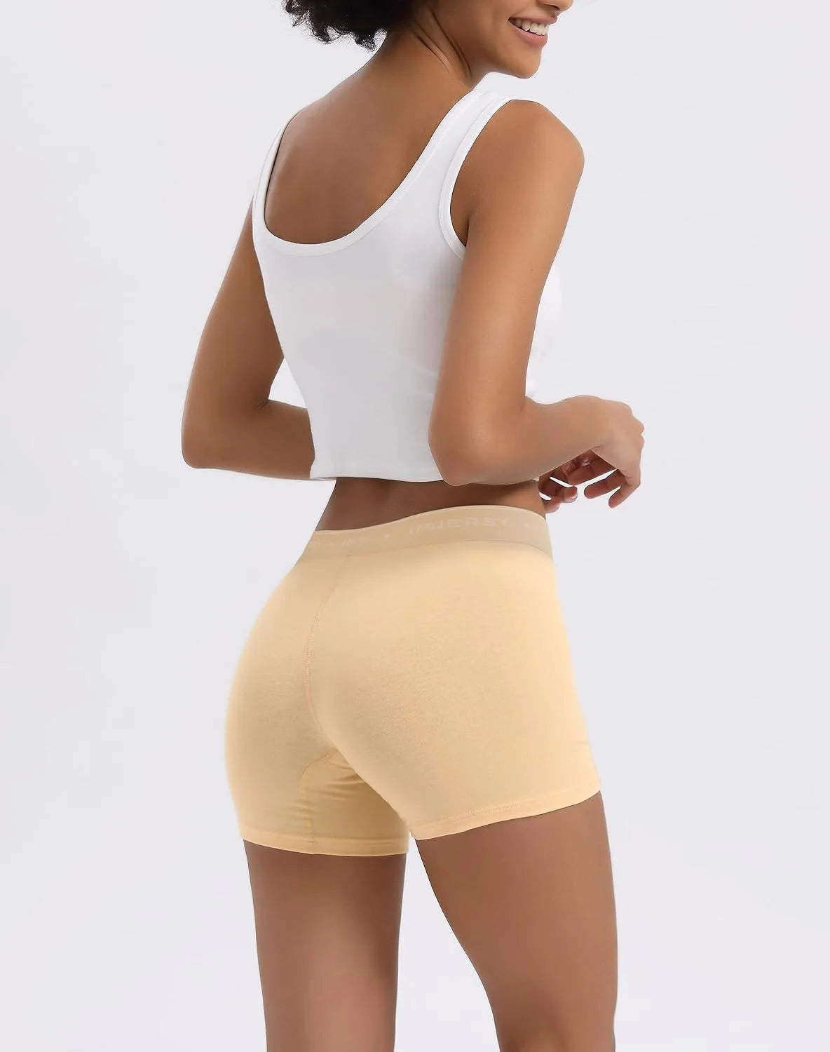 INNERSY Women's Cotton Boyshorts Underwear 3-Pack