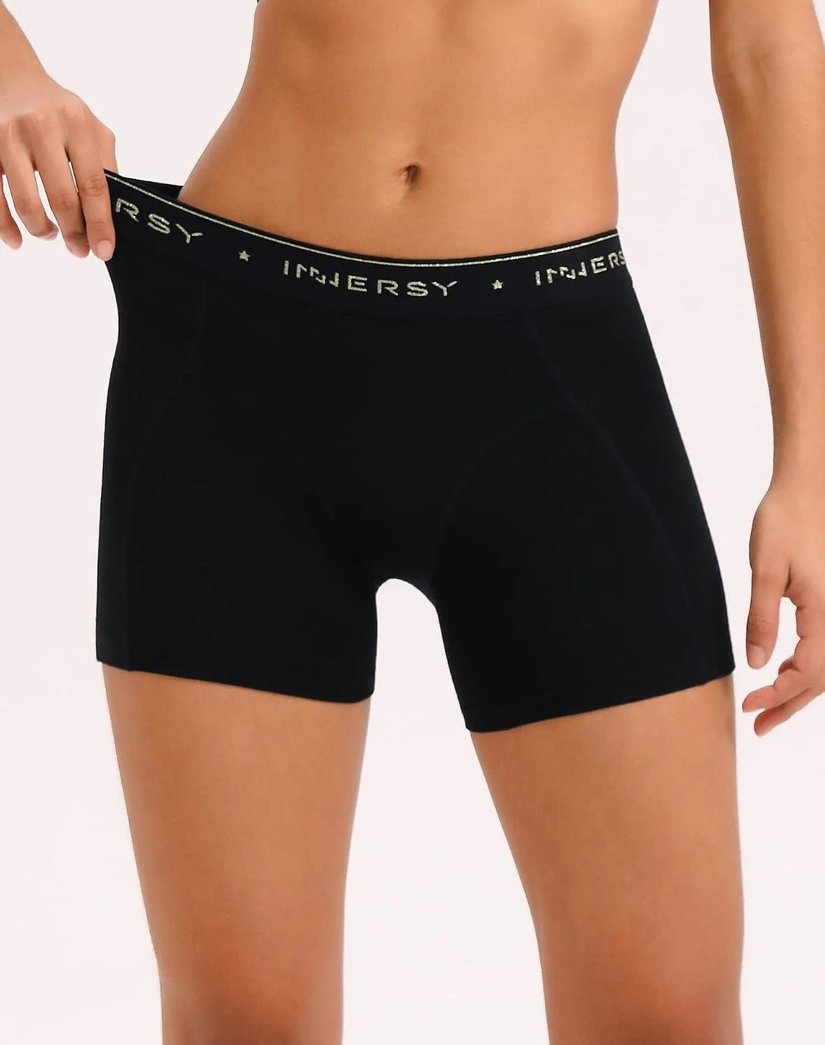 INNERSY Women's Cotton Boyshorts Underwear 3-Pack