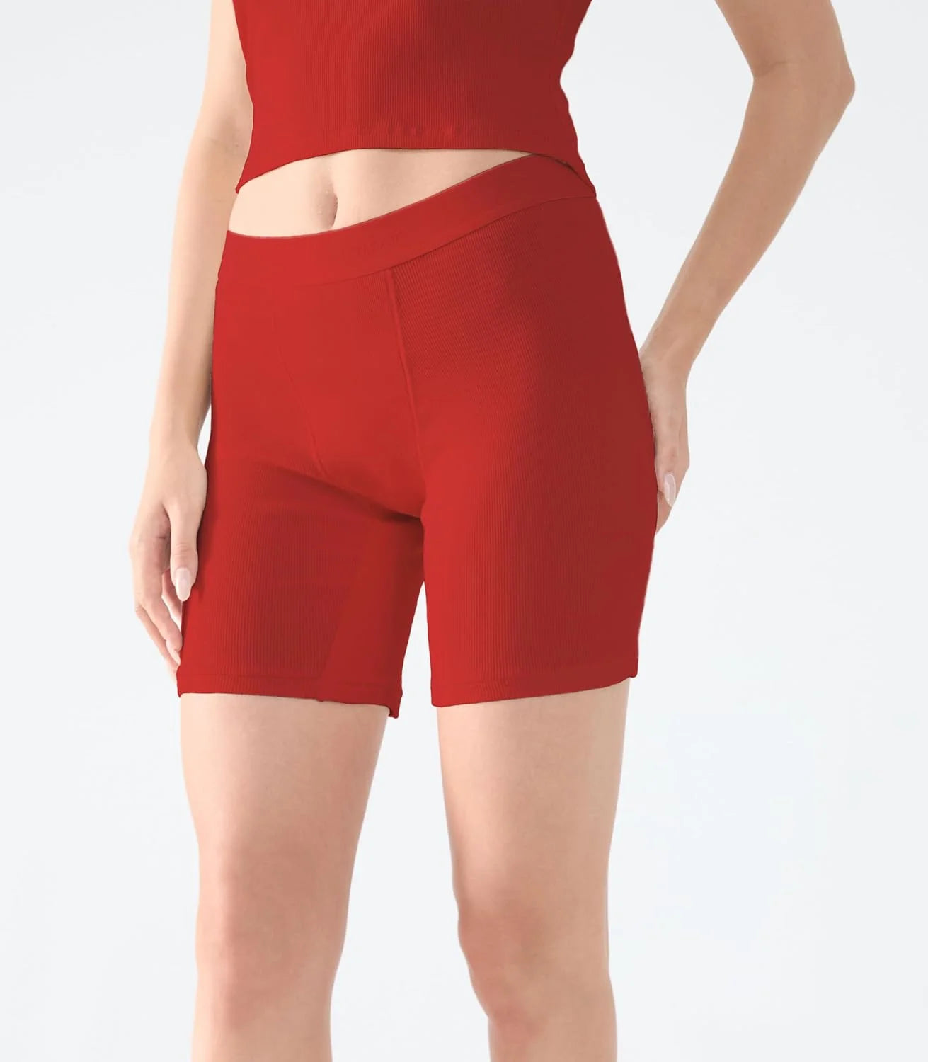 Comfneat Women's Boxer Cotton Rib Fabric with Spandex Boyshorts