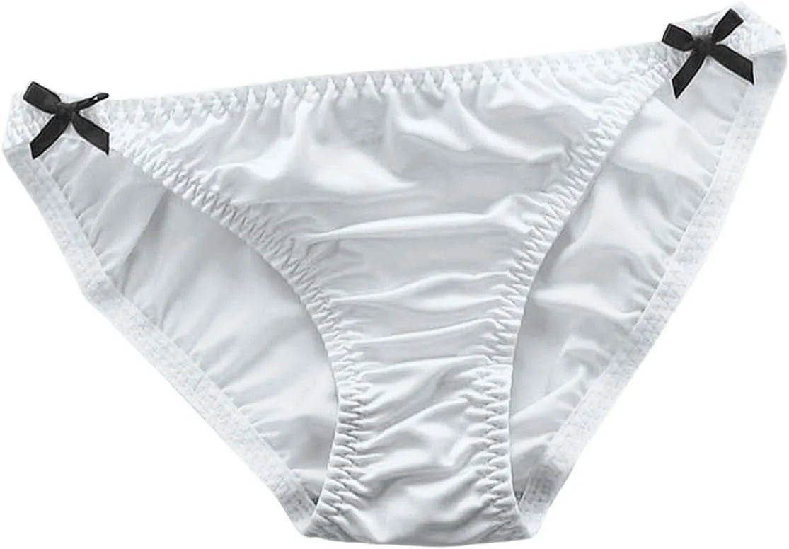 Bow Briefs Sexy Low Waist for Women Seamless Comfort Underwear