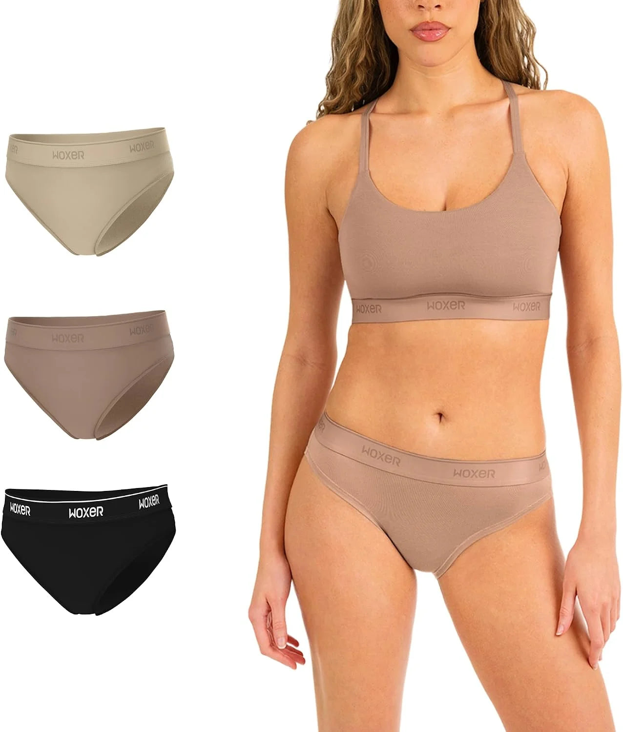 Woxer Women’s Seamless Bikini Underwear – Soft Modal, Chafe-Free, Moisture-Wicking Bikini Style Panties –Tag-Free Design